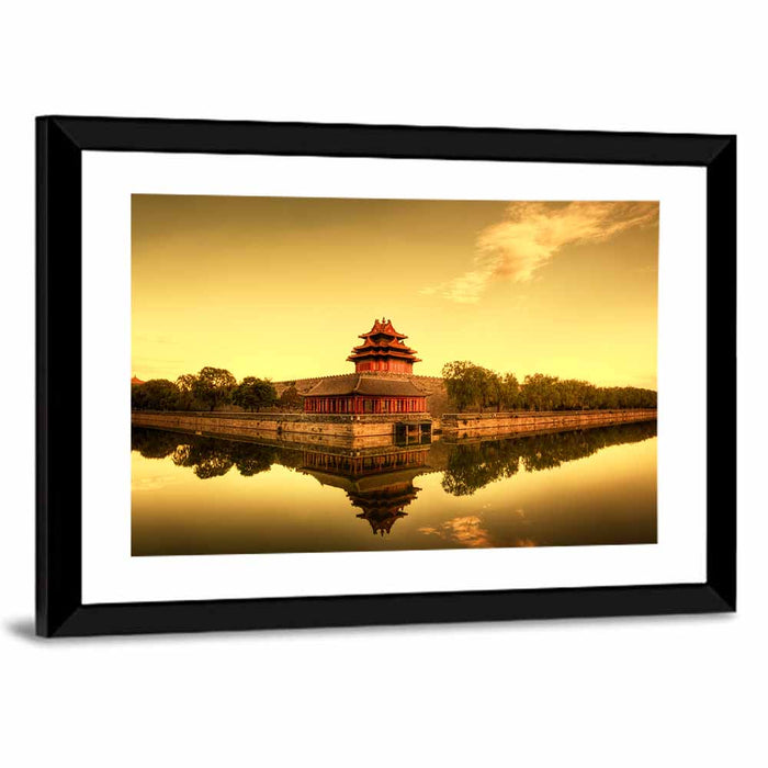 Forbidden City Corner Turret, Beijing Wall Art as a framed print