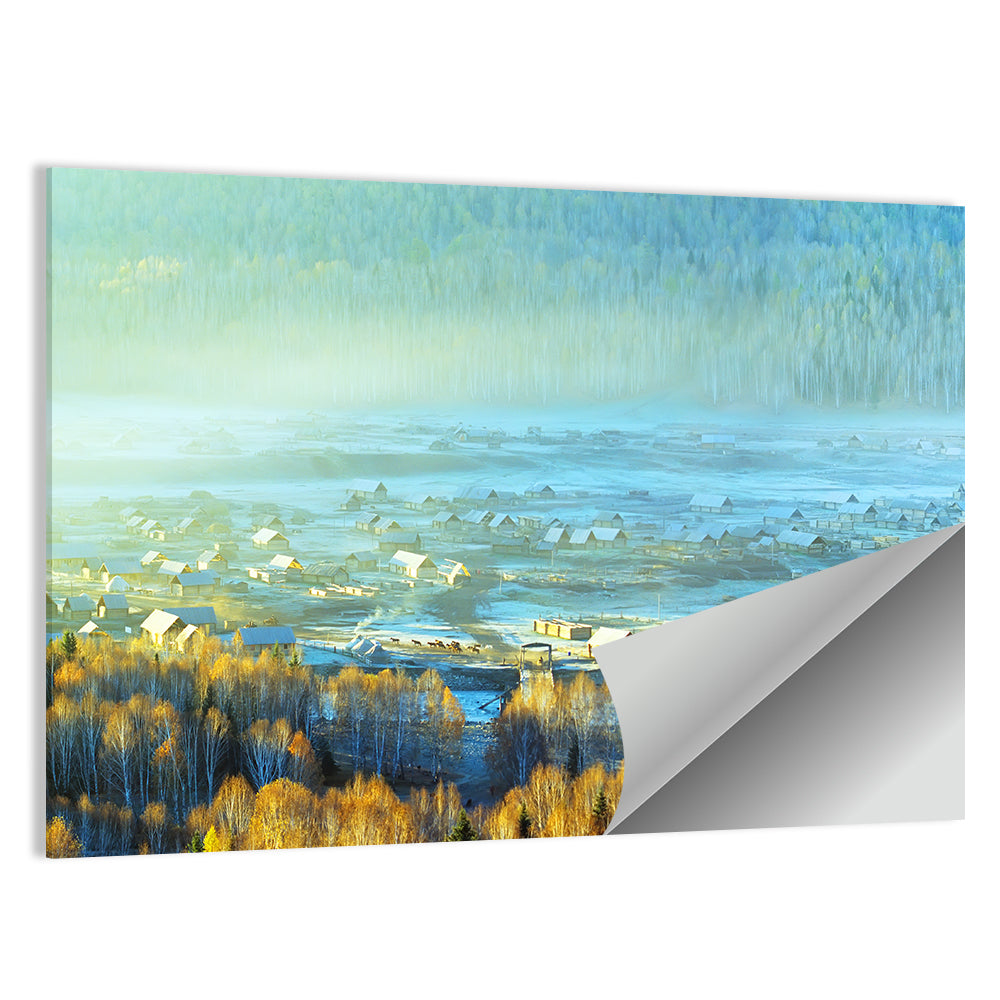 Xinjiang Village Wall Art