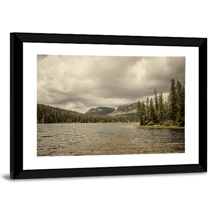 Mirror Lake Reflection Wall Art as a framed print