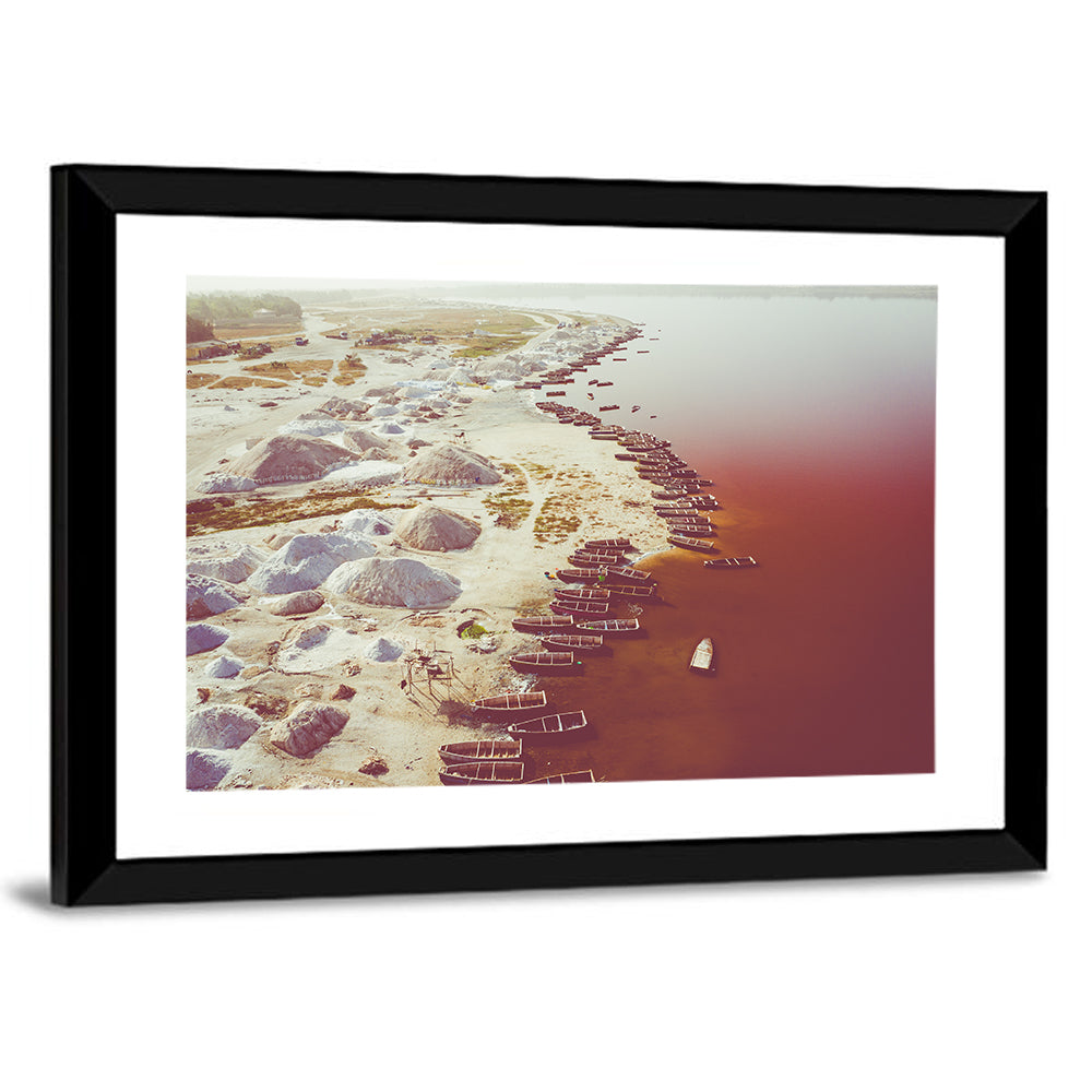 Lake Retba Aerial Wall Art