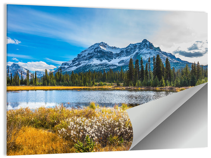 Rocky Mountain Lake Wall Art as a poster print