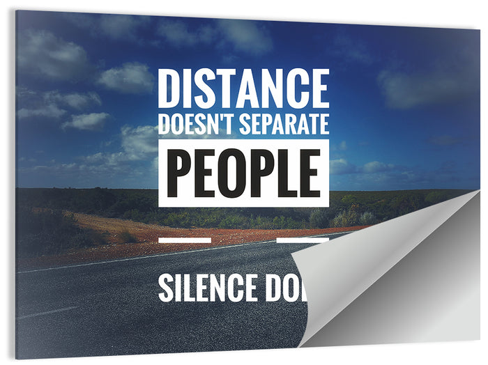 Silence Separates People Wall Art as a poster print