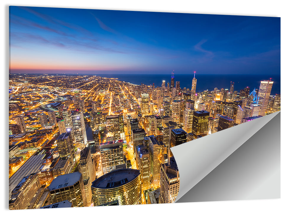 Chicago Nightscape Wall Art