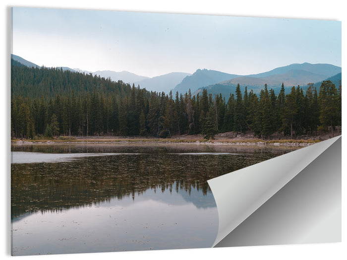 Echo Lake Park Reflection Wall Art as a poster print
