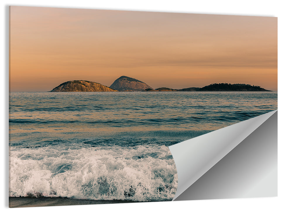 Cagarras Island Beach Wall Art