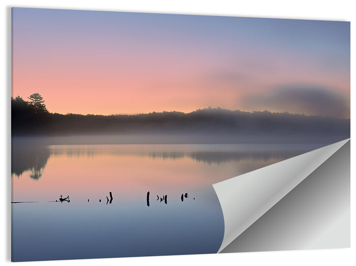 Pete's Lake at Dawn Wall Art as a poster print