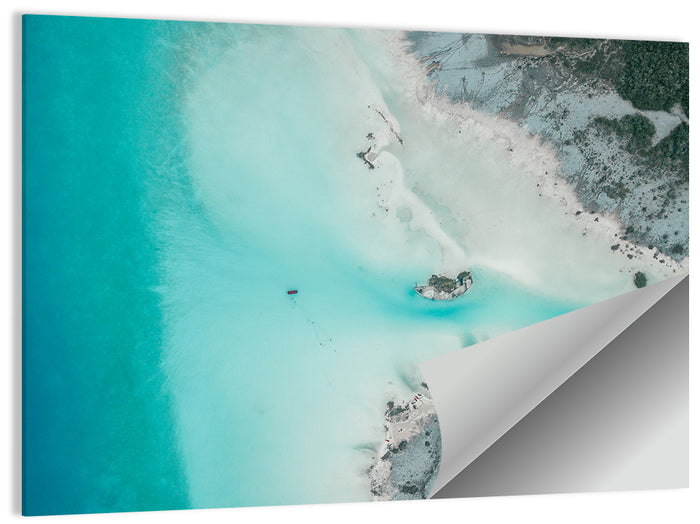 Bacalar Lagoon Aerial Wall Art as a poster print