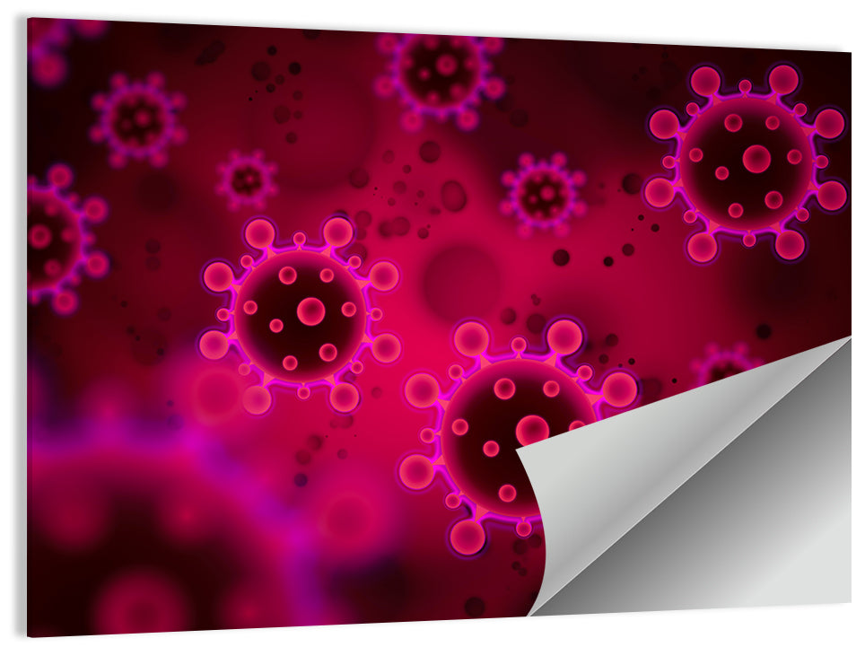 Coronavirus Illustration Wall Art
