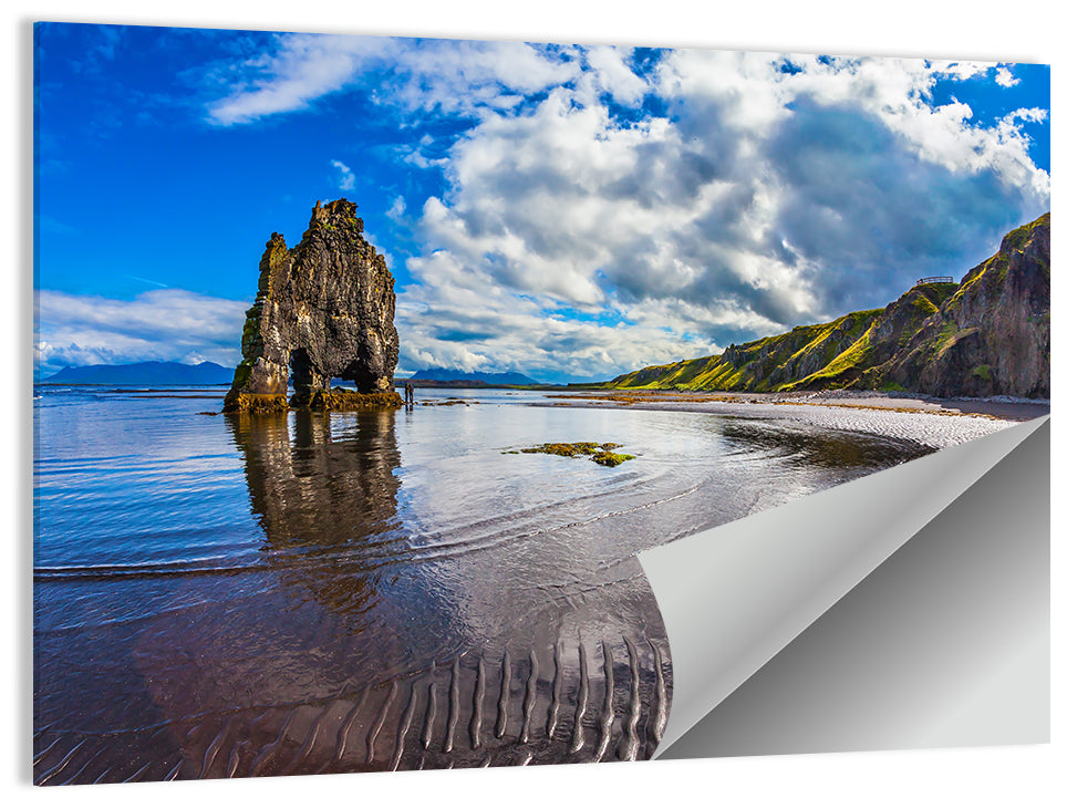 Rock Hvitserkur Sunset Wall Art