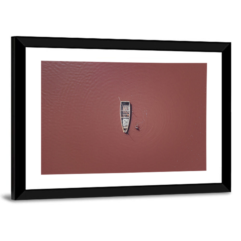 Lake Retba Aerial Wall Art