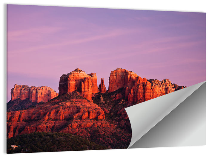 Cathedral Rock Sunset, Sedona Wall Art as a poster print