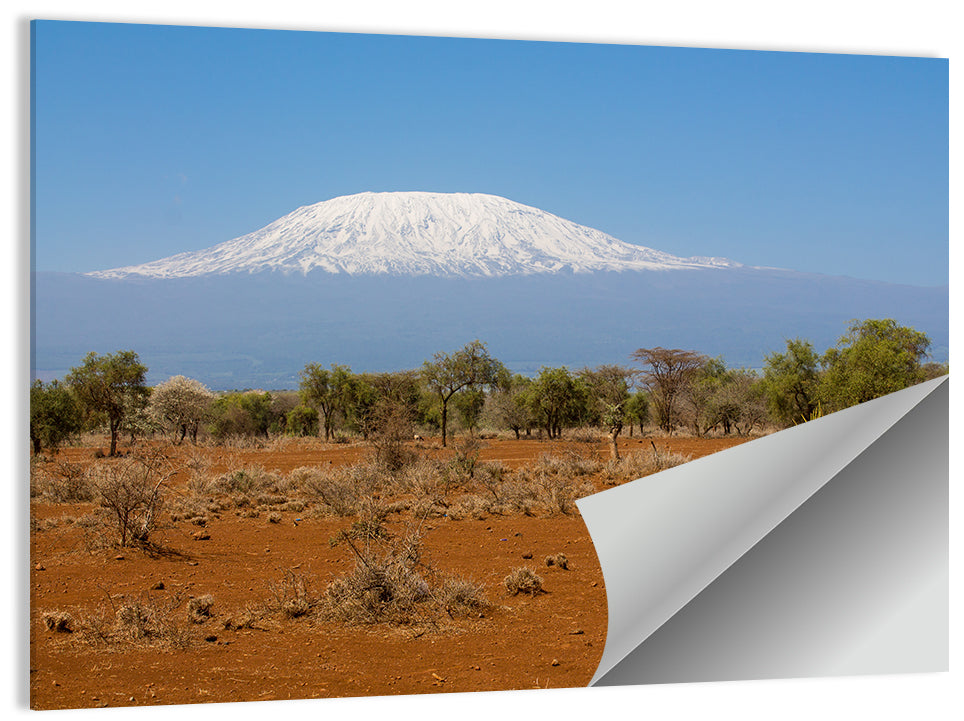 Mount Kilimanjaro Landscape Wall Art, poster print, landscape