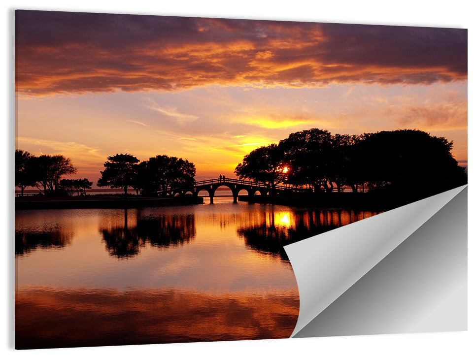 Tranquility Bridge Currituck Park Wall Art