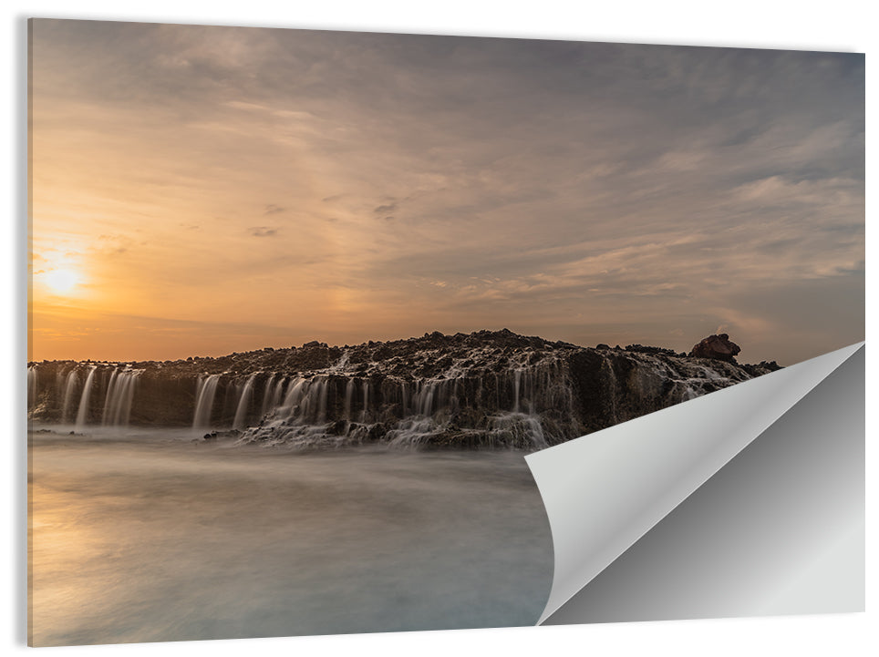 Sawarna Beach Sunset Wall Art