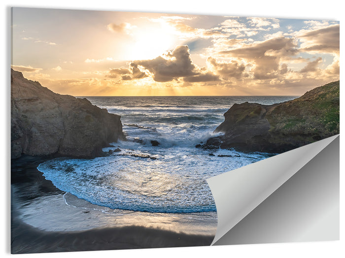 Piha Gap Tidal Lagoon Wall Art as a poster print