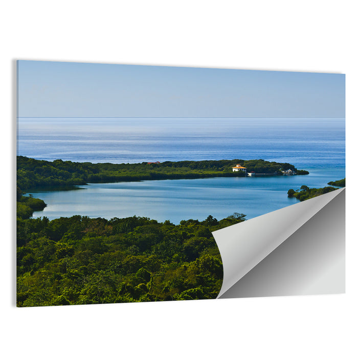 Roatan Tropical Bay Wall Art as a poster print