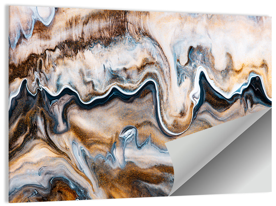 Swirling Flows Abstract Wall Art
