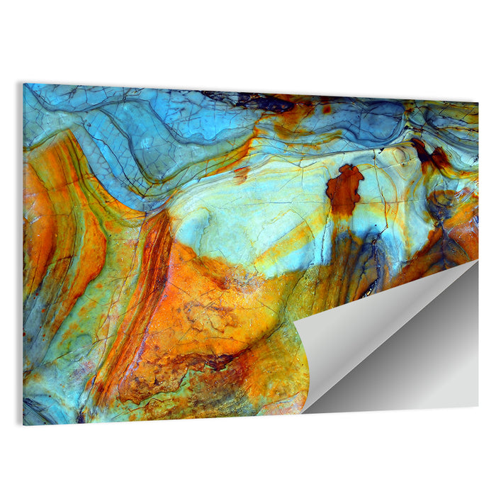 Agate-inspired Rock Pattern Wall Art as a poster print