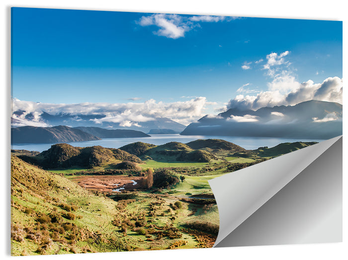 Lake Wanaka and Roys Peak Wall Art as a poster print