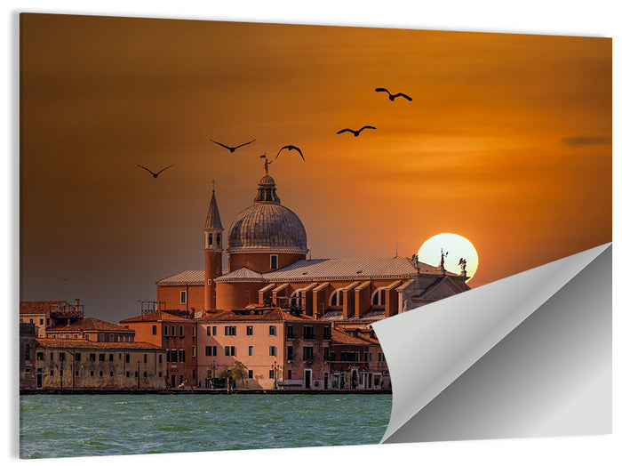 San Giorgio Maggiore at Sunset Wall Art as a poster print