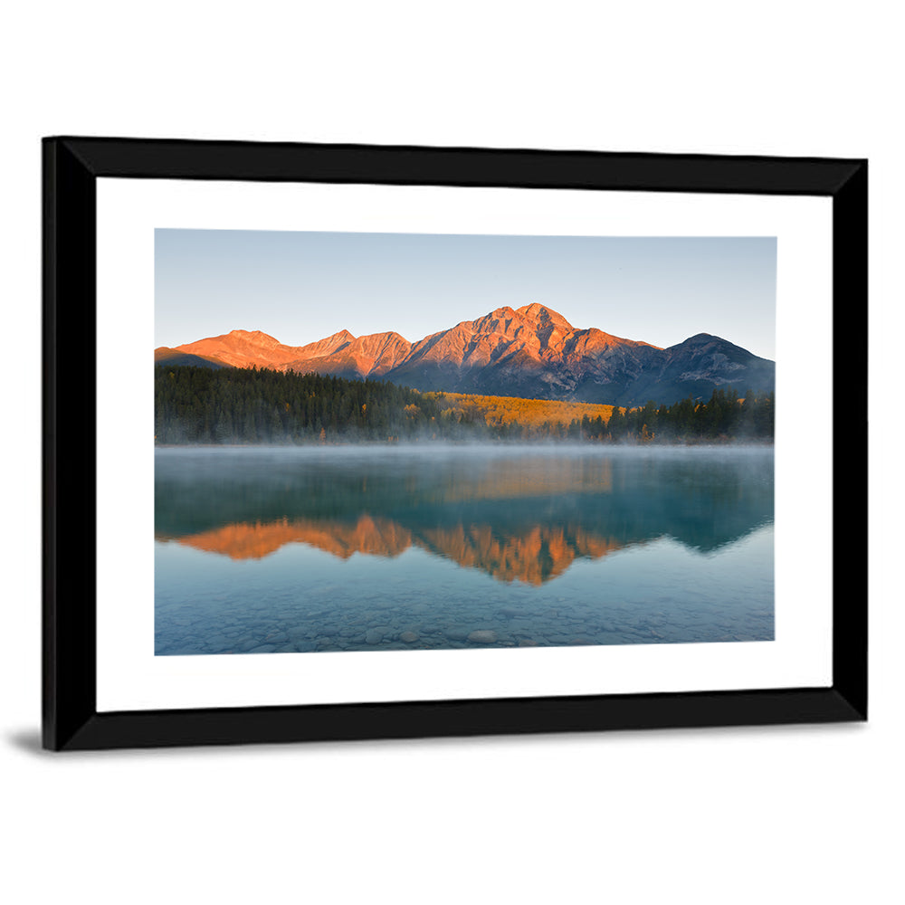 Patricia Lake and Mount Pyramid Wall Art