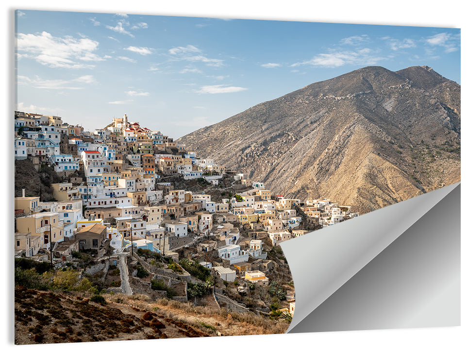 Traditional Greek Village Wall Art