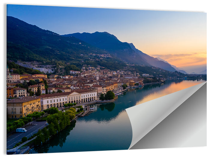 Lake Iseo Sunrise Wall Art as a poster print