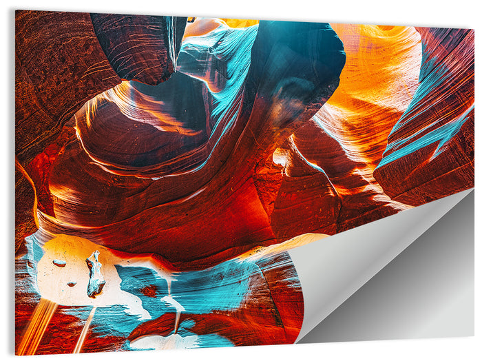Antelope Canyon Crevice Light Wall Art as a poster print