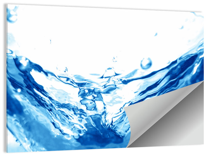 High-speed Water Splash Wall Art as a poster print