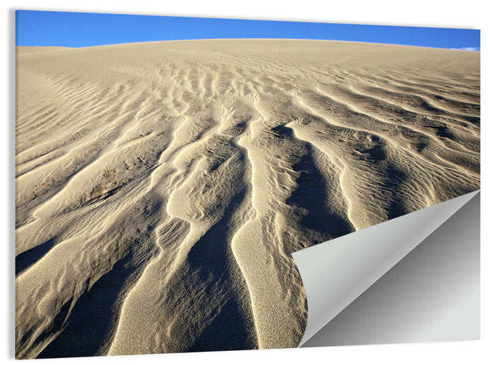 Endless Rippled Sand Dunes Wall Art as a poster print