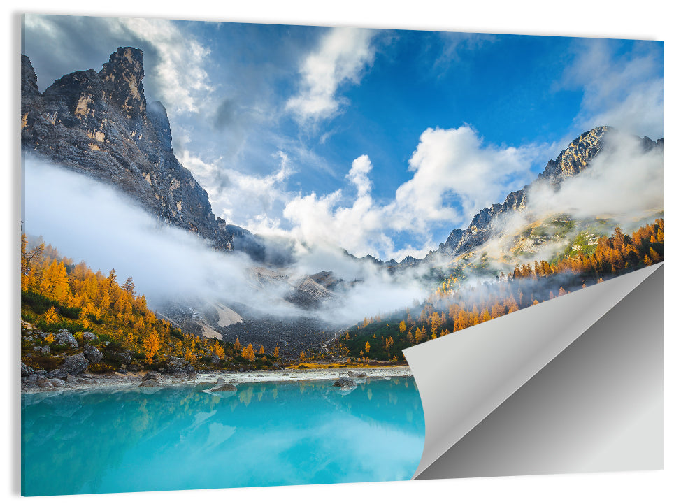 Lake Sorapis Dolomites Wall Art