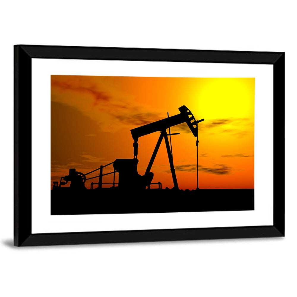 Industrial Oil Pump Wall Art