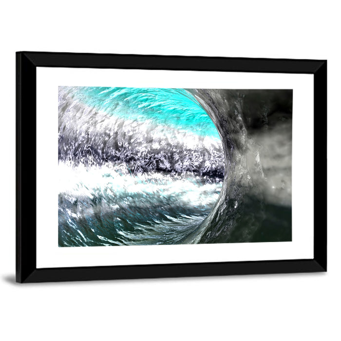 Water Tunnel Concept Wall Art as a framed print