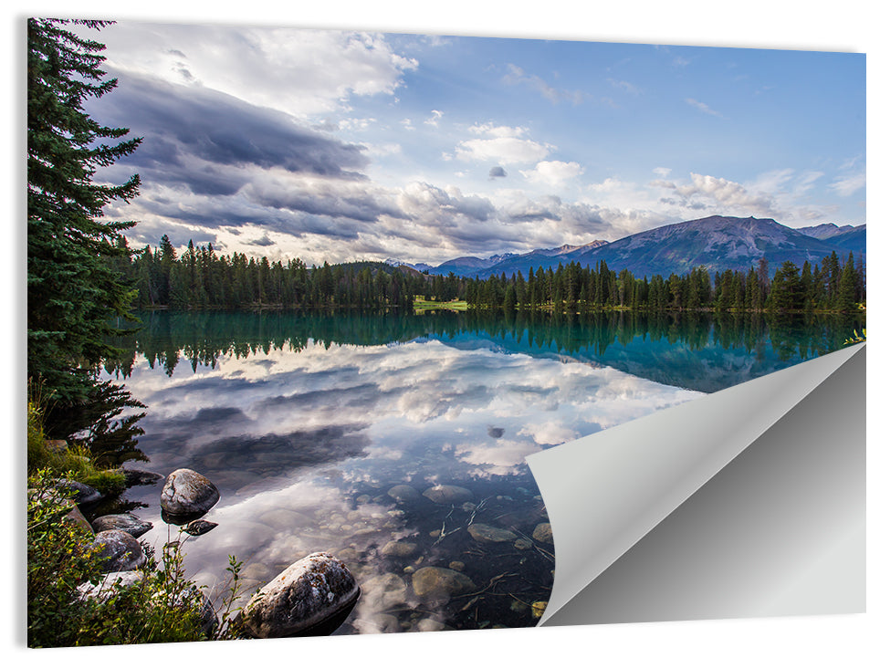 Lake Beauvert Alberta Wall Art