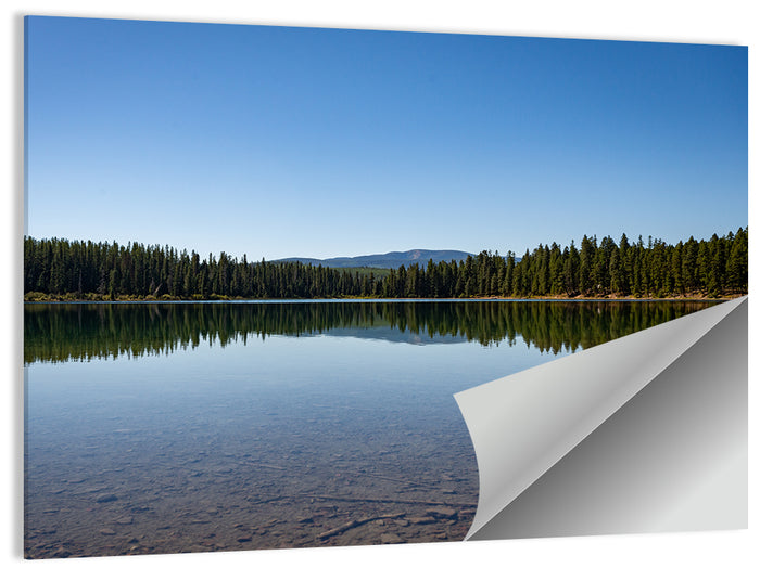 Holland Lake Reflection Wall Art as a poster print