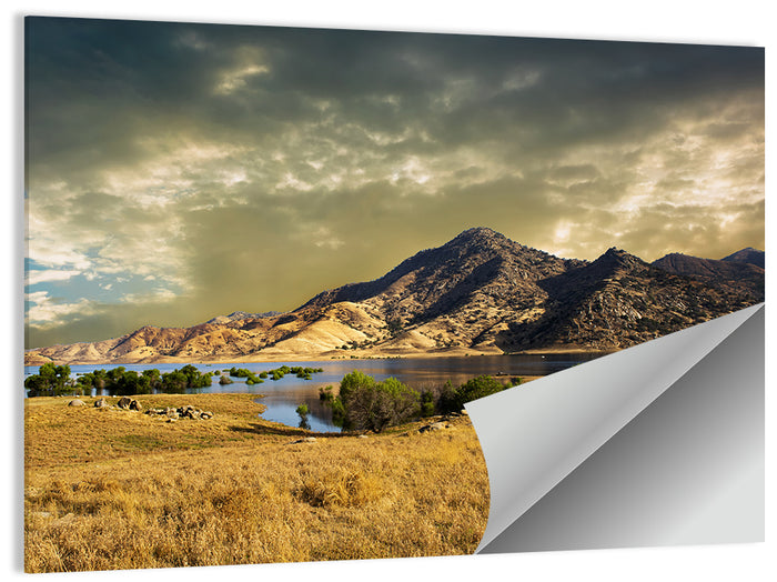 Lake Kaweah at Golden Hour Wall Art as a poster print