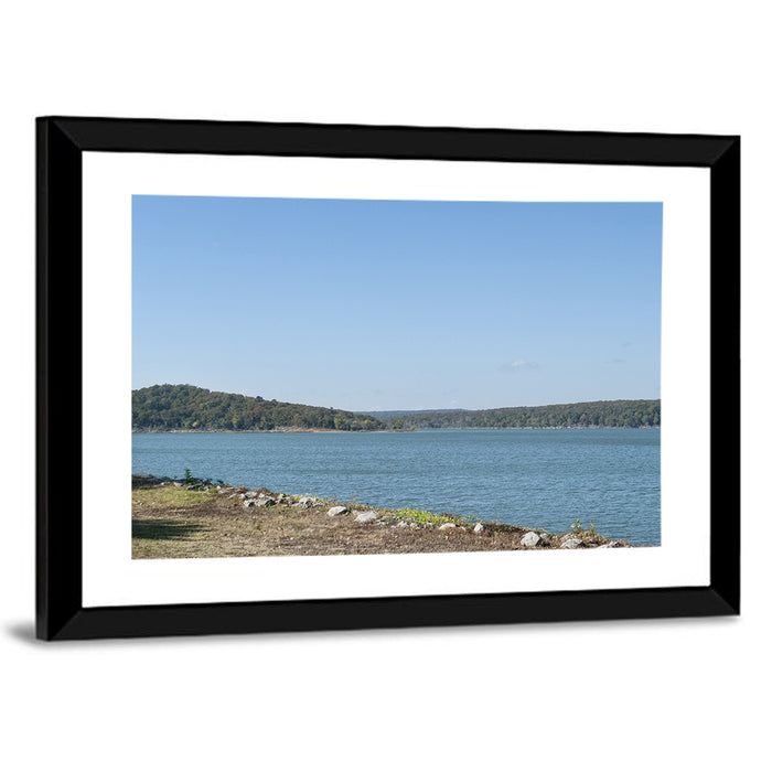 Tenkiller Lake Shoreline Wall Art as a framed print