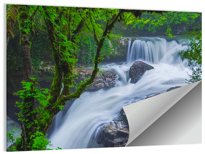 Gachedili Canyon Waterfall Wall Art as a poster print