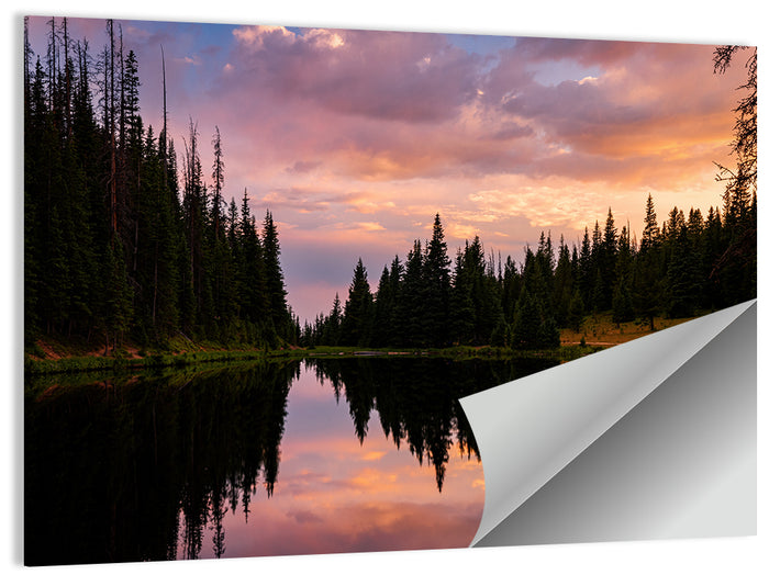 Lake Irene Sunset Reflection Wall Art as a poster print