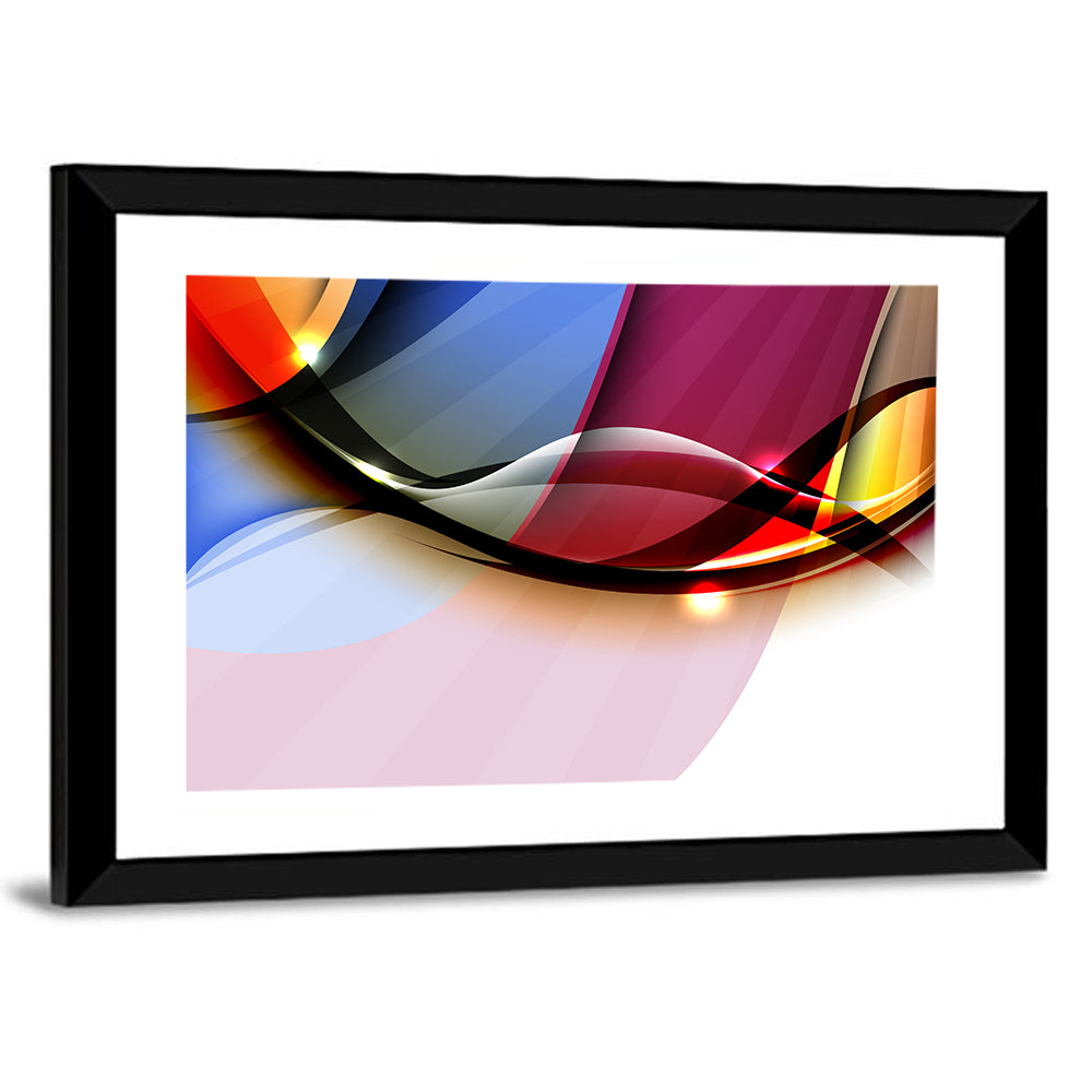 Colorful Wave Abstract Wall Art