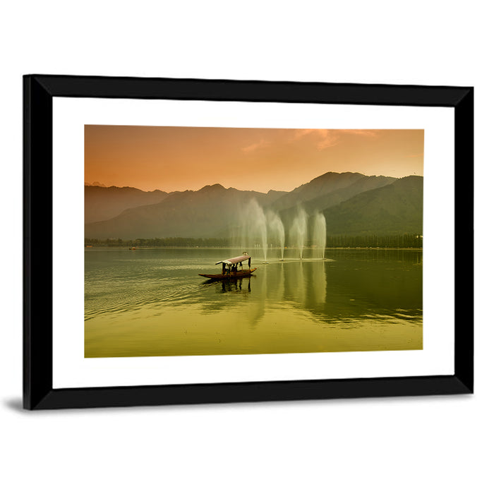 Dal Lake Srinagar Wall Art as a framed print