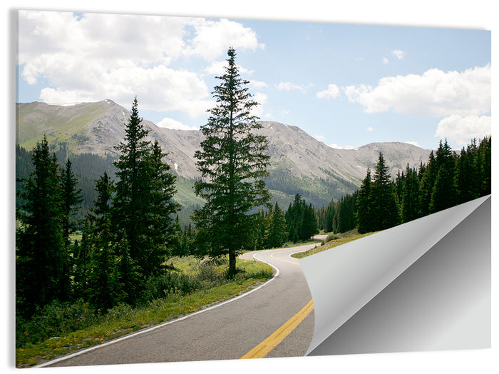 Colorado Mountain Road Wall Art as a poster print