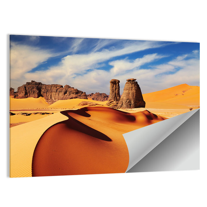 Tadrart Rouge Sand Dunes Wall Art as a poster print