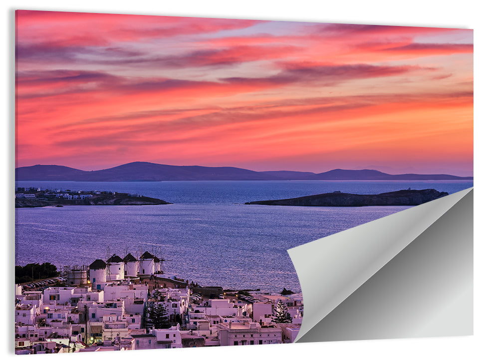 Mykonos Town Wall Art