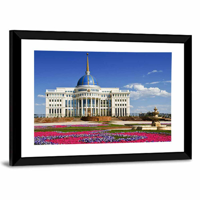 Ak Orda Presidential Palace, Astana Wall Art as a framed print