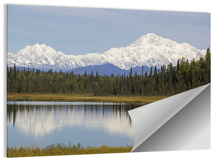 Denali Reflection Wall Art as a poster print