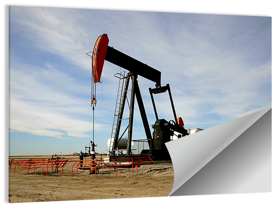 Oil Pump Jack Wall Art