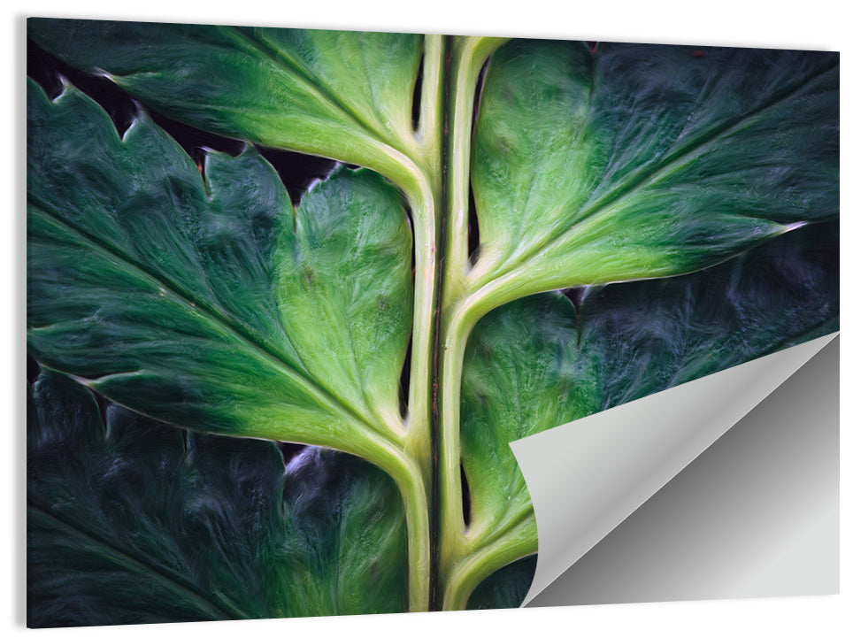 Fern Stem Macro Study Wall Art, poster print, landscape