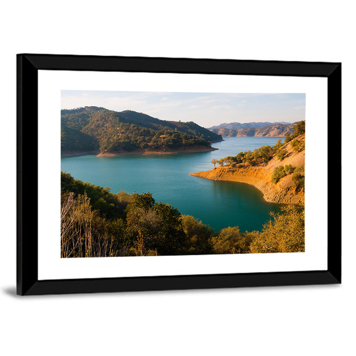 Lake Berryessa Peninsula View Wall Art as a framed print