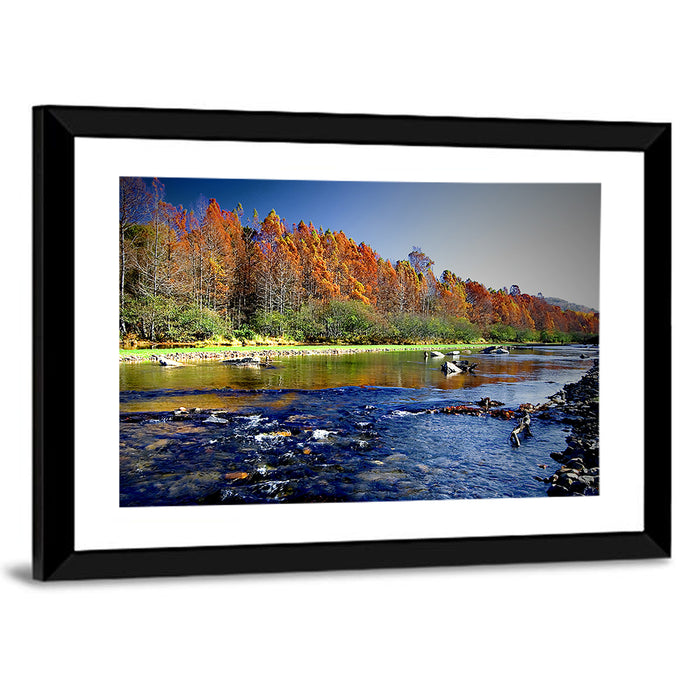 Beavers Bend State Park Wall Art as a framed print